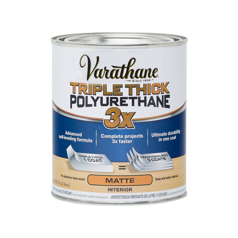 RUST-OLEUM CORP, Varathane Clear Matte Polyurethane 1 qt.