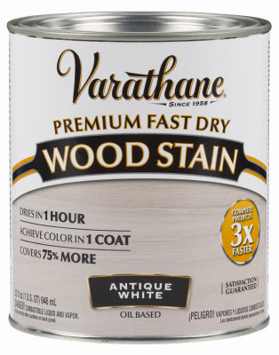 RUST-OLEUM CORP, Varathane Fast Dry Wood Stain Semi-Transparent Antique White Oil-Based Urethane Modified Alkyd Wood