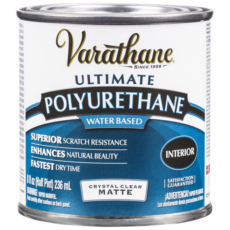 RUST-OLEUM CORP, Varathane Matte Clear Water-Based Polyurethane 0.5 pt