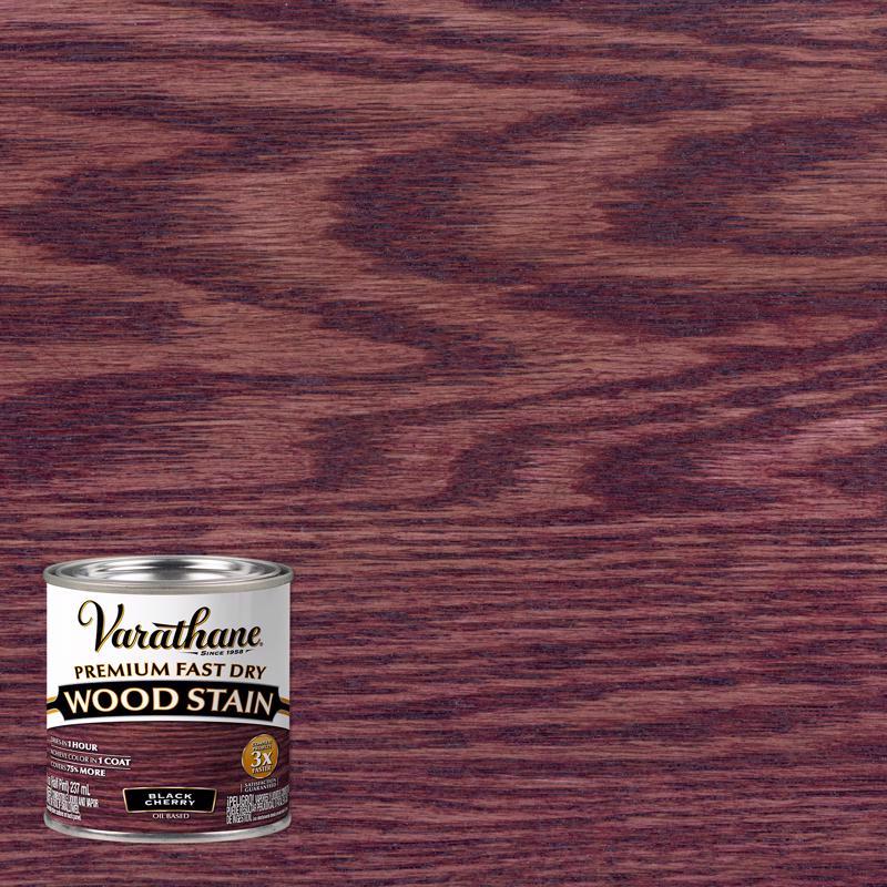 RUST-OLEUM CORP, Varathane Premium Black Cherry Oil-Based Fast Dry Wood Stain 0.5 pt