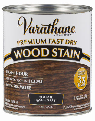 RUST-OLEUM CORP, Varathane Premium Fast Dry Semi-Transparent Dark Walnut Wood Stain 1 qt. (Pack of 2)