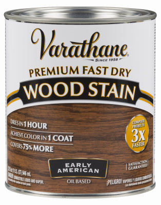 RUST-OLEUM CORP, Varathane Premium Fast Dry Semi-Transparent Early American Wood Stain 1 qt. (Pack of 2)