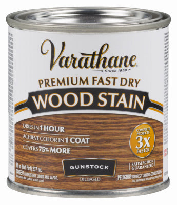 RUST-OLEUM CORP, Varathane Premium Fast Dry Semi-Transparent Gunstock Wood Stain 0.5 pt. (Pack of 4)