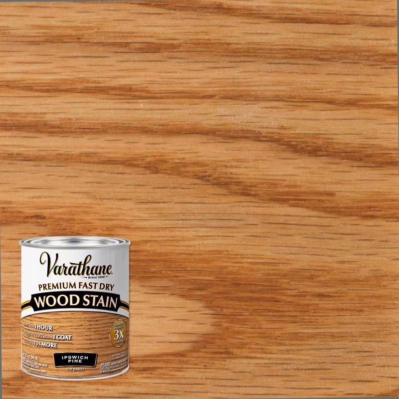 RUST-OLEUM CORP, Varathane Premium Fast Dry Semi-Transparent Ipswich Pine Wood Stain 1 qt. (Pack of 2)