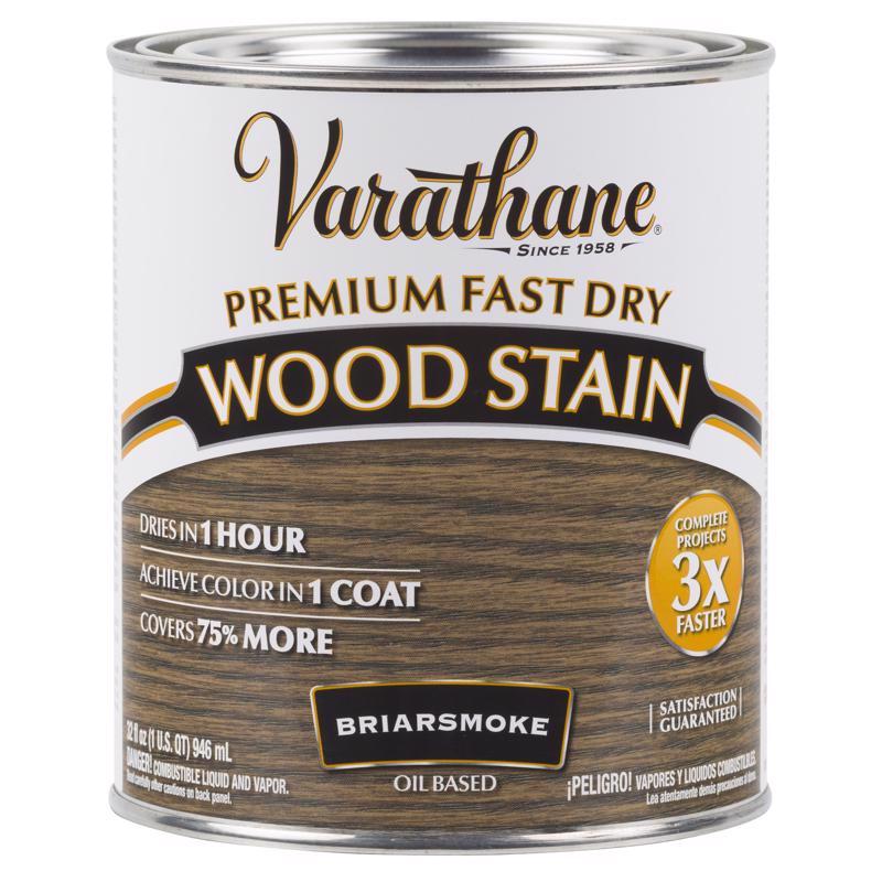 RUST-OLEUM CORP, Varathane Premium Fast Dry Semi-Transparent Oil-Based Briarsmoke Wood Stain 1 qt. (Pack of 2)