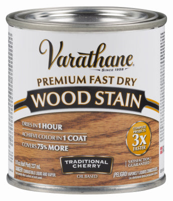 RUST-OLEUM CORP, Varathane Premium Fast Dry Semi-Transparent Traditional Cherry Wood Stain 0.5 pt. (Pack of 4)