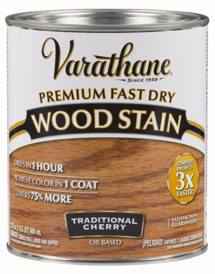 RUST-OLEUM CORP, Varathane Premium Fast Dry Semi-Transparent Traditional Cherry Wood Stain 1 qt. (Pack of 2)