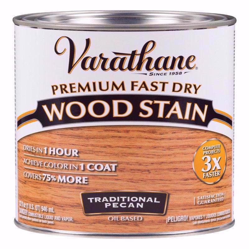 RUST-OLEUM CORP, Varathane Premium Fast Dry Semi-Transparent Traditional Pecan Wood Stain 1 qt. (Pack of 2)