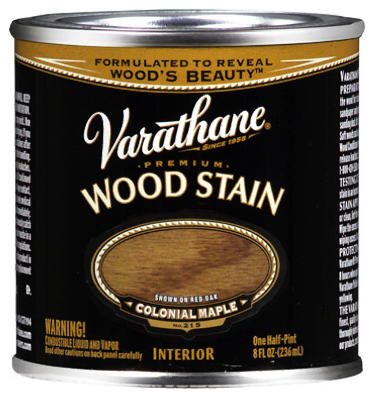 RUST-OLEUM CORP, Varathane Semi-Transparent Colonial Maple Oil-Based Urethane Modified Alkyd Wood Stain 0.5 pt