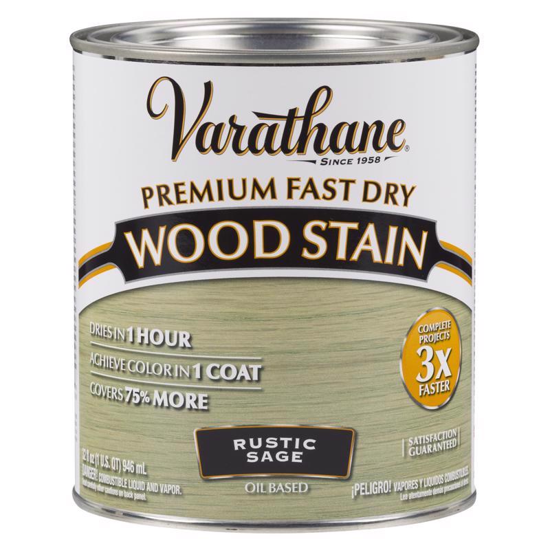 RUST-OLEUM CORP, Varathane Semi-Transparent Gloss Rustic Sage Oil-Based Urethane Modified Alkyd Fast Dry Wood Stain 1