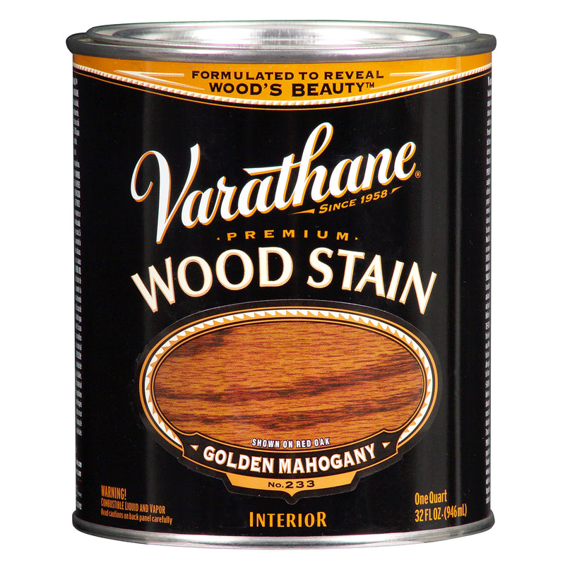 RUST-OLEUM CORP, Varathane Semi-Transparent Golden Mahogany Oil-Based Urethane Modified Alkyd Wood Stain 1 qt