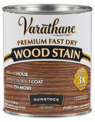 RUST-OLEUM CORP, Varathane Semi-Transparent Gunstock Oil-Based Urethane Modified Alkyd Fast Dry Wood Stain 1 qt