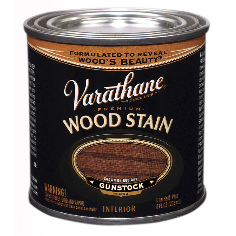 RUST-OLEUM CORP, Varathane Semi-Transparent Gunstock Oil-Based Urethane Modified Alkyd Wood Stain 0.5 pt