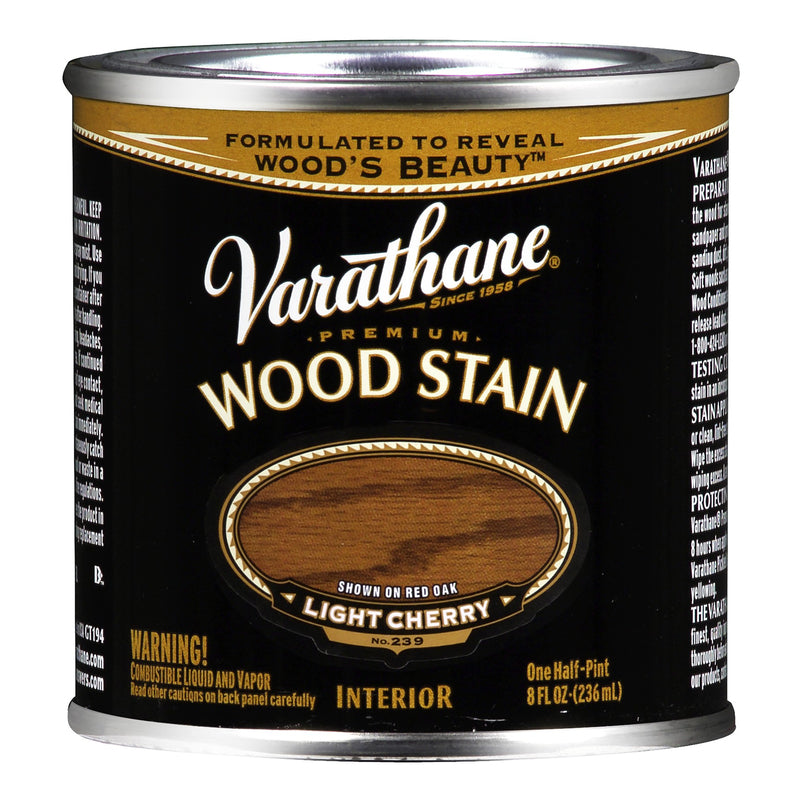 RUST-OLEUM CORP, Varathane Semi-Transparent Light Cherry Oil-Based Urethane Modified Alkyd Wood Stain 0.5 pt