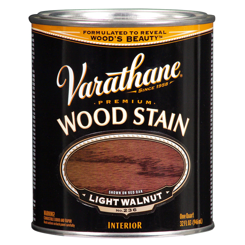 RUST-OLEUM CORP, Varathane Semi-Transparent Light Walnut Oil-Based Urethane Modified Alkyd Wood Stain 1 qt