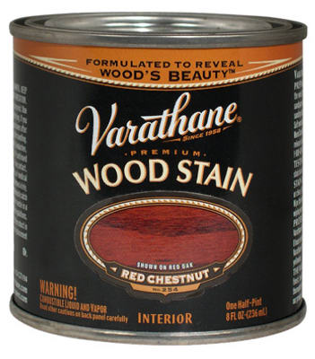 RUST-OLEUM CORP, Varathane Semi-Transparent Red Chestnut Oil-Based Urethane Modified Alkyd Wood Stain 0.5 pt