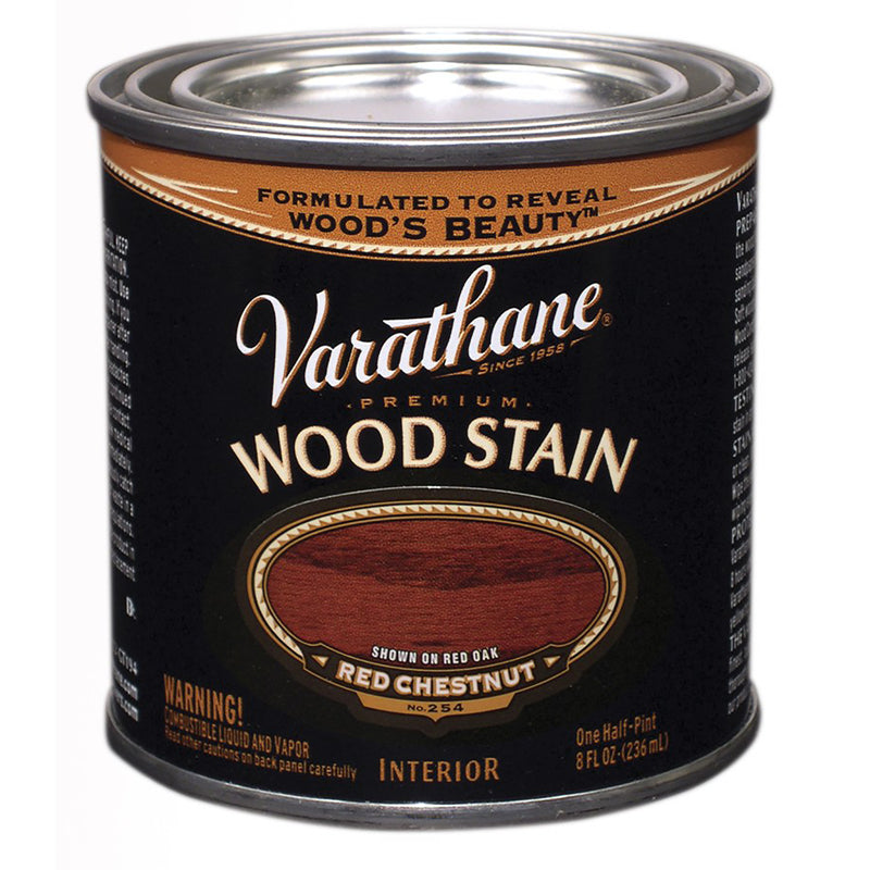 RUST-OLEUM CORP, Varathane Semi-Transparent Red Chestnut Oil-Based Urethane Modified Alkyd Wood Stain 0.5 pt