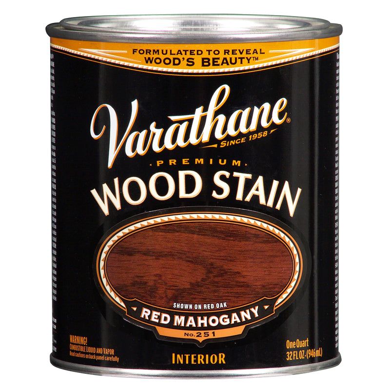 RUST-OLEUM CORP, Varathane Semi-Transparent Red Mahogany Oil-Based Urethane Modified Alkyd Wood Stain 1 qt