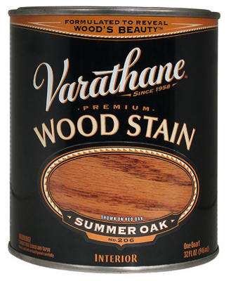 RUST-OLEUM CORP, Varathane Semi-Transparent Summer Oak Oil-Based Urethane Modified Alkyd Wood Stain 1 qt