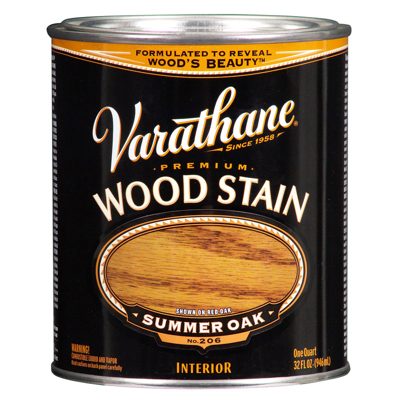 RUST-OLEUM CORP, Varathane Semi-Transparent Summer Oak Oil-Based Urethane Modified Alkyd Wood Stain 1 qt