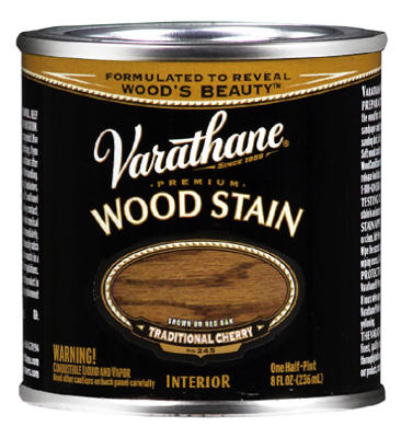 RUST-OLEUM CORP, Varathane Semi-Transparent Traditional Cherry Oil-Based Urethane Modified Alkyd Wood Stain 0.5 pt