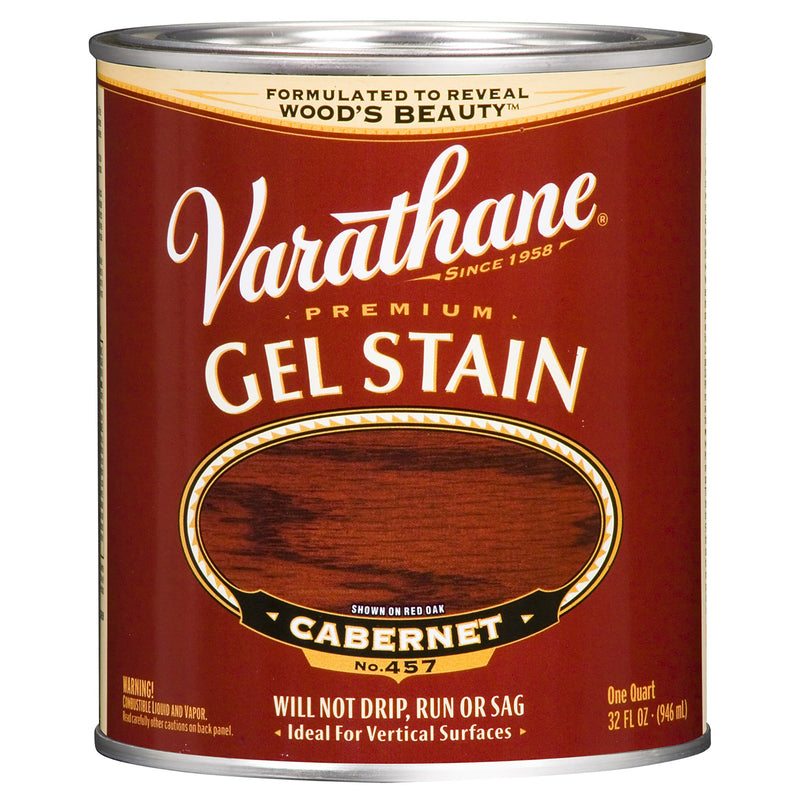 RUST-OLEUM CORP, Varathane Transparent Cabernet Oil-Based Linseed Oil Modified Alkyd Gel Stain 1 qt (Pack of 2)