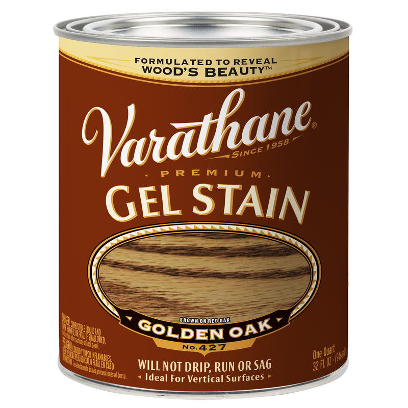 RUST-OLEUM CORP, Varathane Transparent Golden Oak Oil-Based Linseed Oil Modified Alkyd Gel Stain 1 qt (Pack of 2)