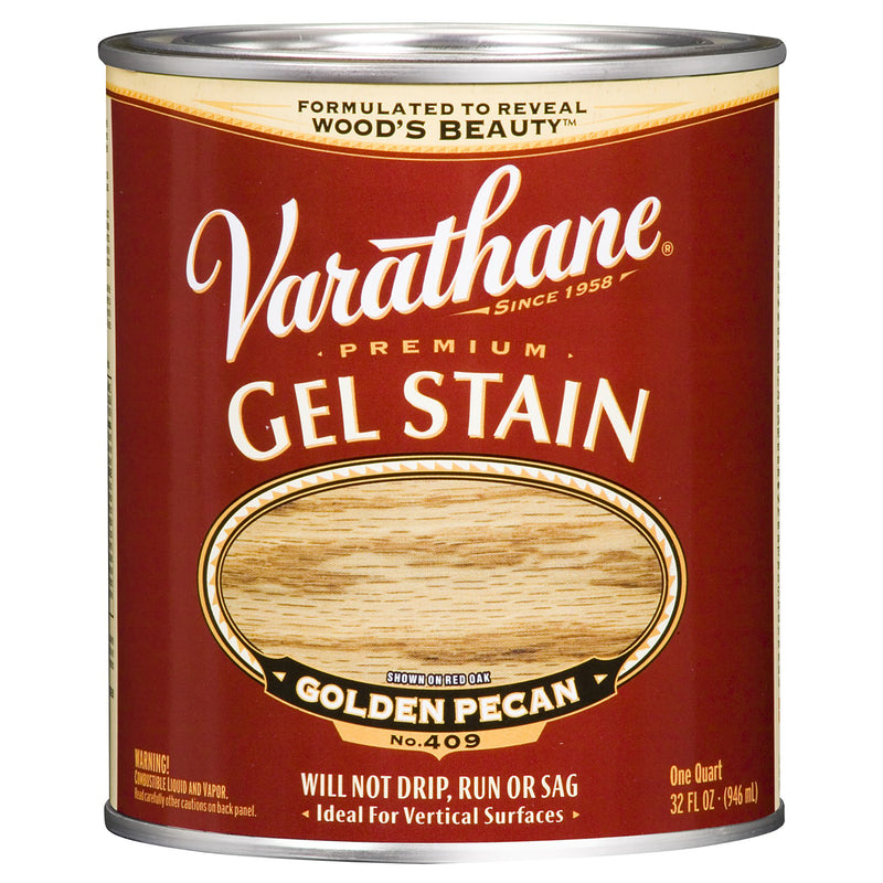 RUST-OLEUM CORP, Varathane Transparent Golden Pecan Oil-Based Linseed Oil Modified Alkyd Gel Stain 1 qt (Pack of 2)