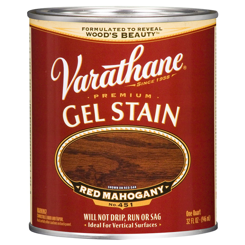 RUST-OLEUM CORP, Varathane Transparent Red Mahogany Oil-Based Linseed Oil Modified Alkyd Gel Stain 1 qt (Pack of 2)