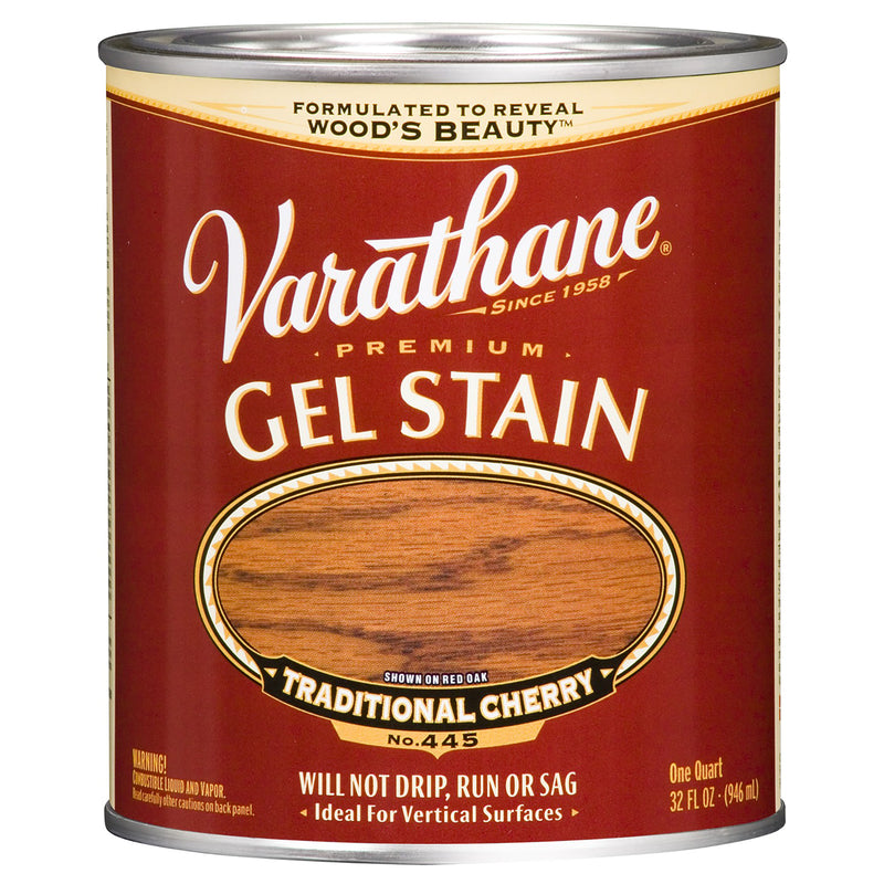 RUST-OLEUM CORP, Varathane Transparent Traditional Cherry Oil-Based Linseed Oil Modified Alkyd Gel Stain 1 qt (Pack of 2)